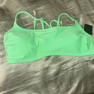 Lime green bikini top